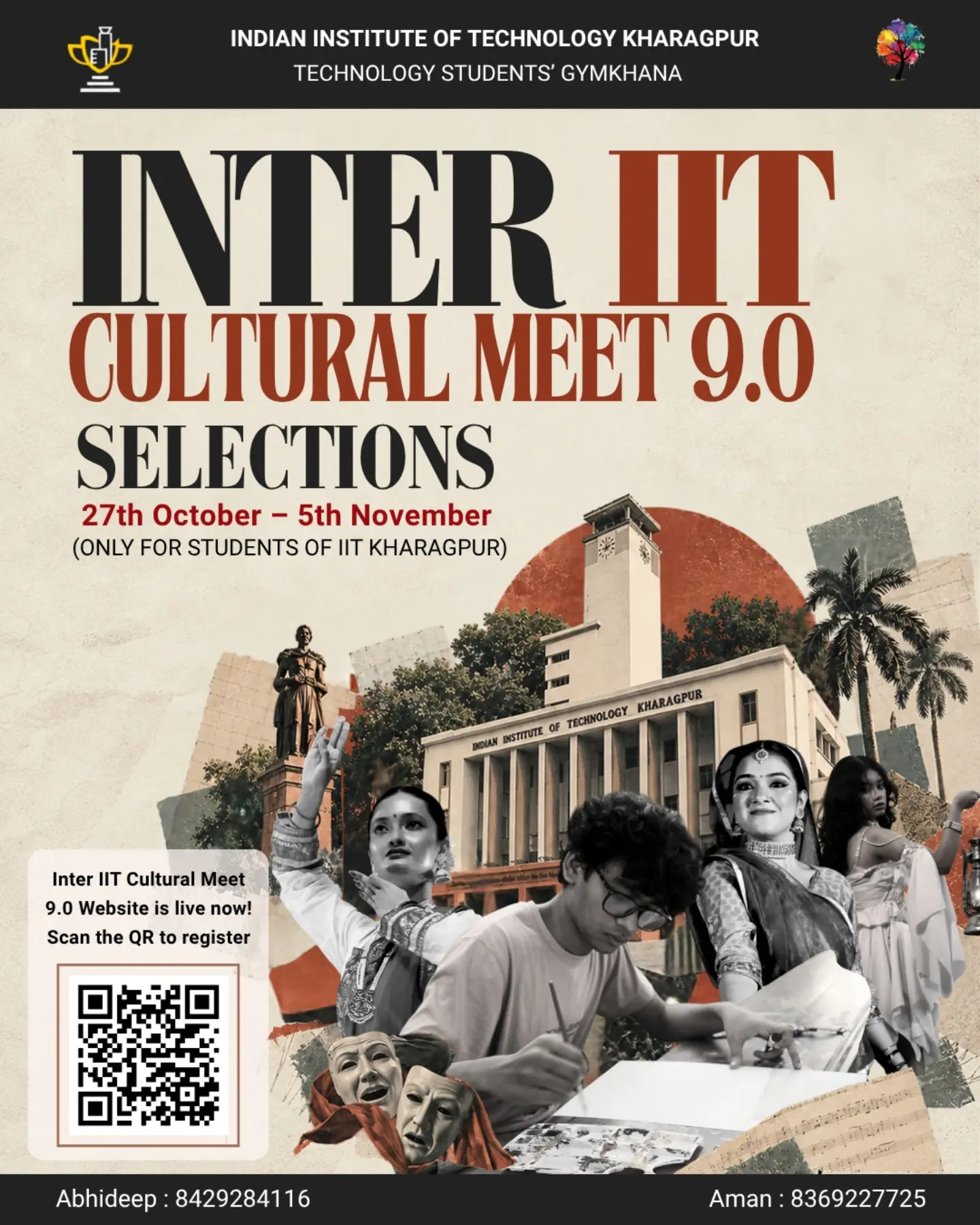 Inter-IIT Cultural Meet 9.0 poster